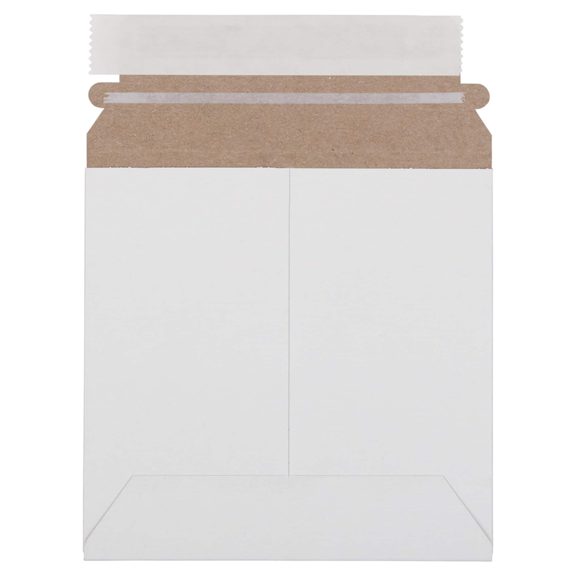 JAM Paper 6" x 6" White Flat Photo Mailer Peel & Seal Closure Envelopes, 6ct.